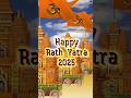 Jagannath Rath Yatra 2025 Rath Yatra Status HappyRathYatra Wishes Animation Video