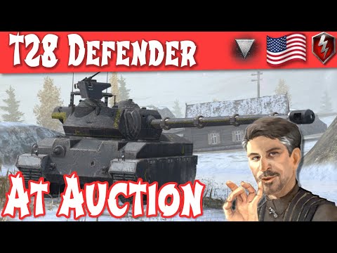 WOT Blitz T28 Defender at Auction Tier 8 American TD | World of Tanks Blitz