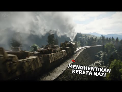 MISI EPIC MENGHENTIKAN KERETA API JERMAN - CALL OF DUTY WORLD WAR 2
