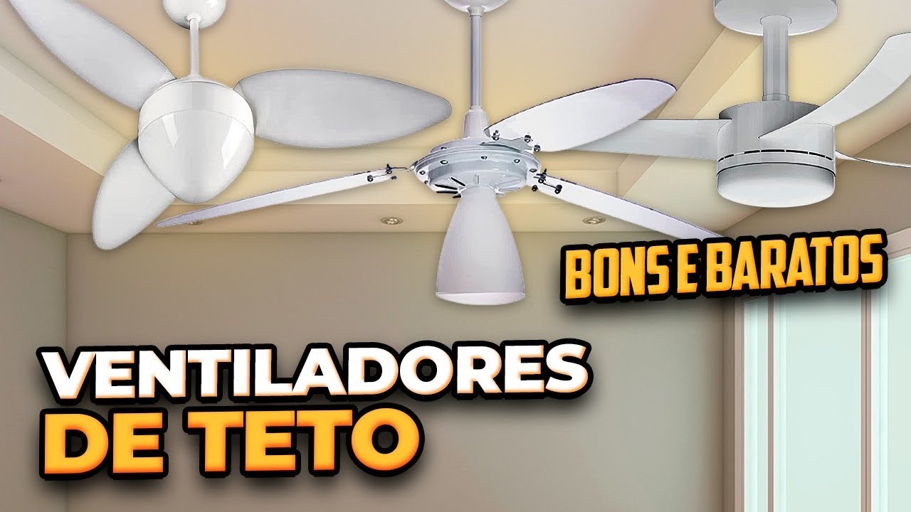Qual é o MELHOR VENTILADOR DE TETO Custo Benefício Ventilador de teto BOM E BARATO com CONTROLE 🌪️