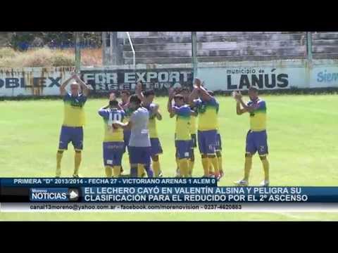 Primera D 2013 2014   Fecha 27   Victoriano Arenas 1 Alem 0