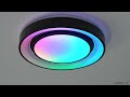 Globo Sully ceiling RGB LED lamp with remote control, black