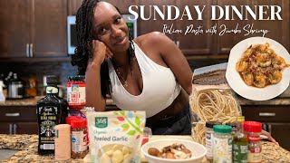 Sunday Dinner: Easy Authentic Italian Red Pasta Sauce w Garlic Shrimp