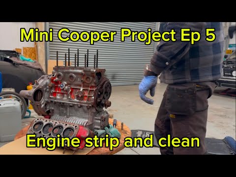 Classic Mini Project | Ep 5. Cleaning up the mini engine & stripping it down ready for its refresh