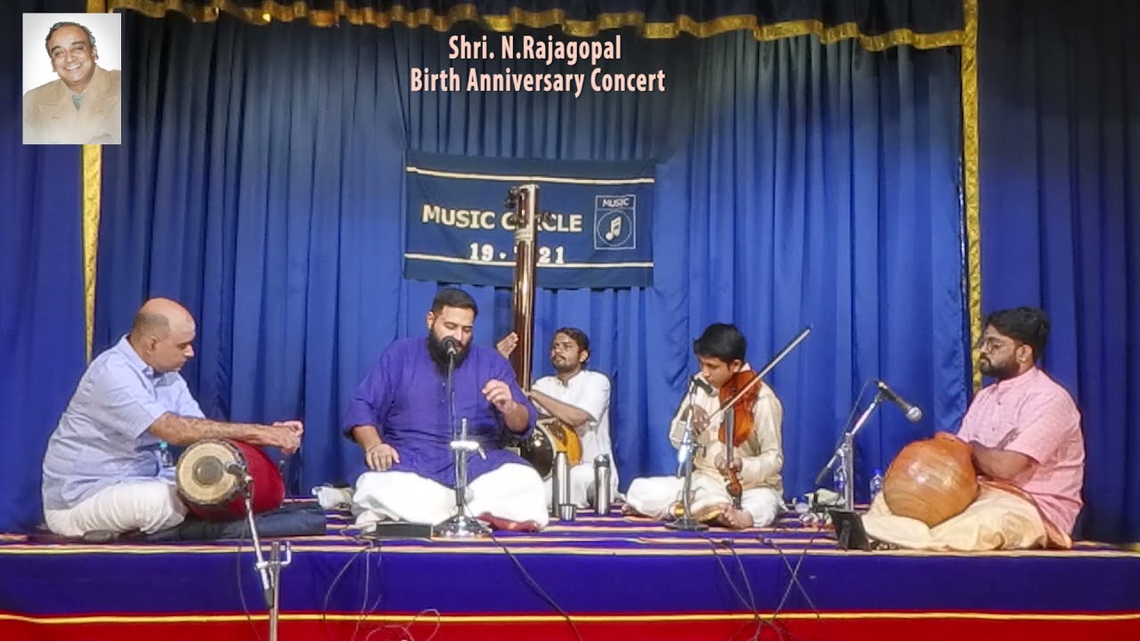 Vidwan Vignesh Ishwar for N.Rajagopal Birth Anniversary concert, Music Circle.
