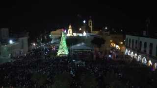 اضاءة شجرة الميلاد في ساحة المهد ببيت لحم