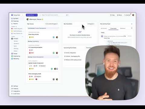 Product tour of the Shortcut interface