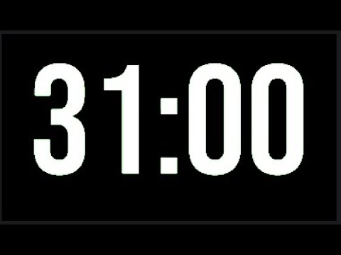 31 Minute Timer  1860 Seconds Countdown