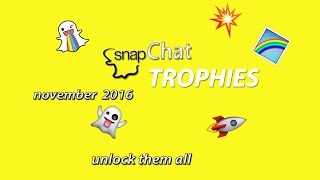 How To Unlock Snapchat Trophy Case Updated November 2016