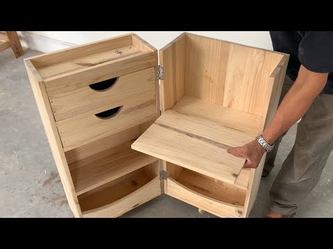 Amazing Woodworking Project Cheap For Small Space - DIY A Modern Oak Dressing Table For Your Wife