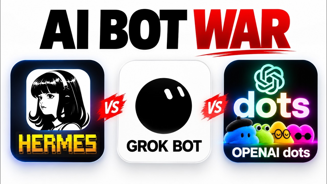GrokBot vs Dots vs Hermes Agent