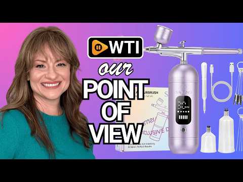 SAVILAND Salon-Perfect Results 30PSI Airbrush Kit: 3 Adjustable Air Pressure Options Portable Airbrush for Nails with Screen Creative Without Limits for Nail & Model Painting Dark-Purple - WTI product video review
