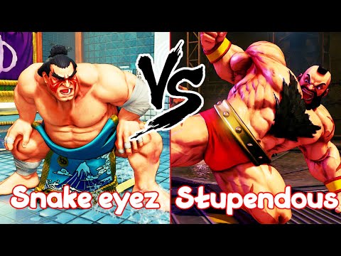 SFV - Snake Eyez (E. Honda) vs Stupendous (Zangief)