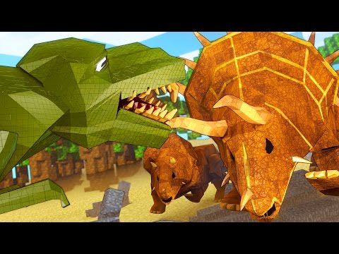 Minecraft Dinosaurs | Jurassic Craft Ep 89! "GIANT TRICERATOPS"