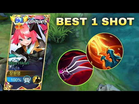 WTF DAMAGE!! LAYLA BUFF AND SUSTAIN FULL PASSIVE DAMAGE BUILD!!😱 LAYLA BEST BUILD 2023 | MLBB