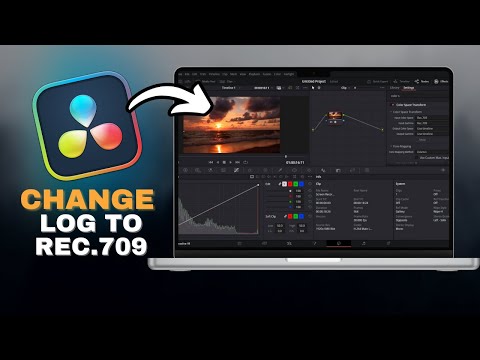 How To Automatically Change LOG To REC709 In Davinci Resolve in SECONDS!