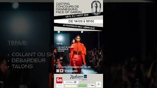 Casting Concours de Mannequins du 05 au 07 Août 2026 au Radisson Blu.