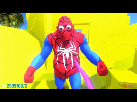 REMASTERED SPIDER MAN vs FPS AVATAR with ALL WEAPONS - Animal Revolt Battle Simulator