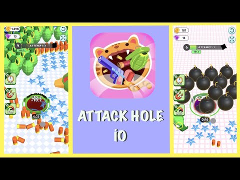 Attack Hole - Black Hole Games Gameplay Walkthrough | iOS & Android | by HOMA Games