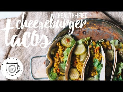 Tacos de Cheeseburger Saudáveis