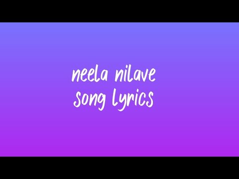 Neela Nilave-Song Lyrics | RDX | Kapil Kapilan | Sam CS | shane Nigam,Antony Varghese,Neeraj Madhav