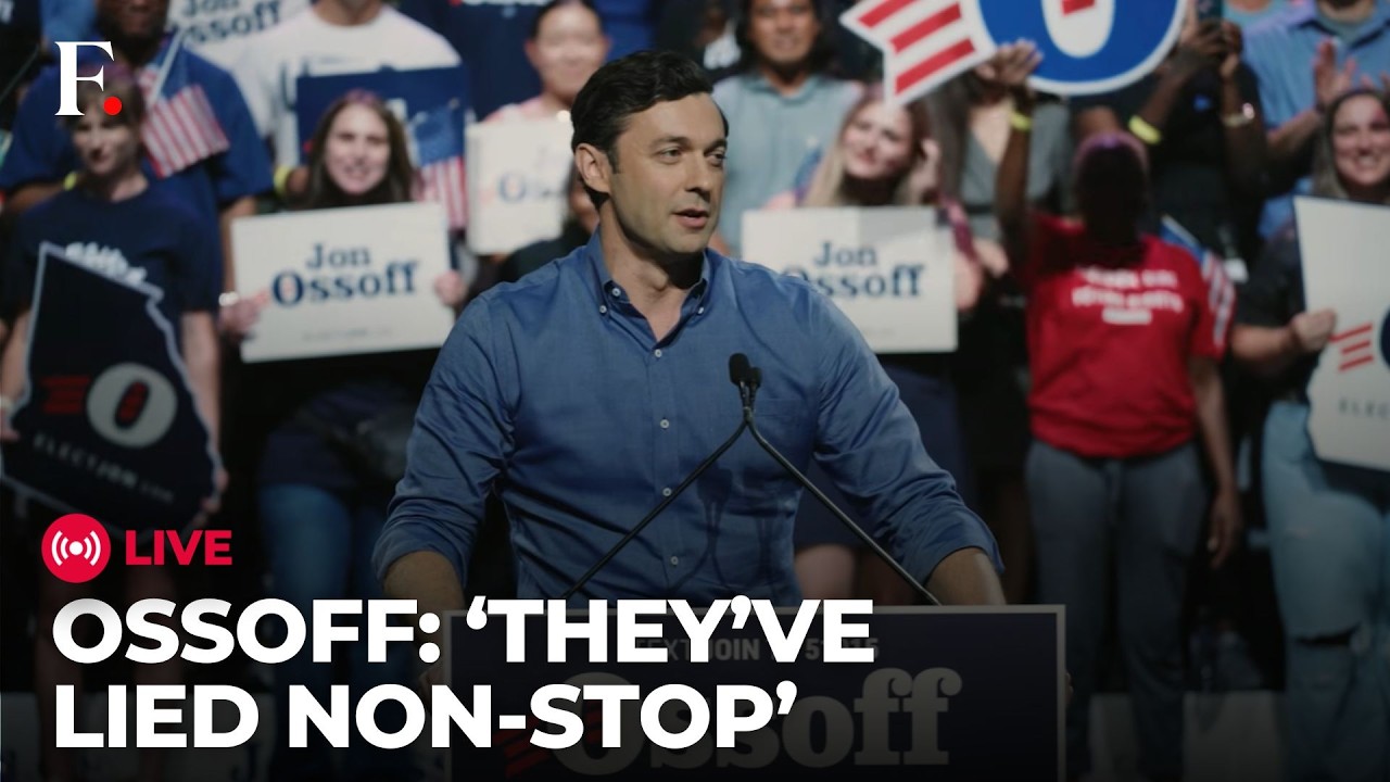 Jon Ossoff Blasts Trump LIVE: Trump ‘Lied A Nation Into War’ In Fiery Atlanta Speech
