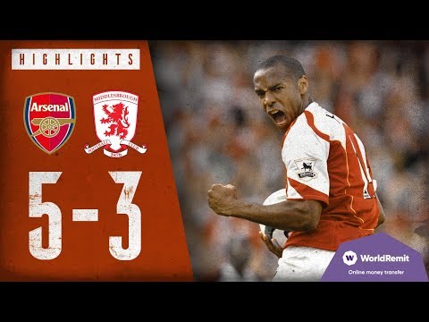 Arsenal 5-3 Middlesbrough
