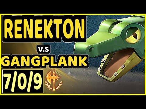 HUMANOID (RENEKTON) vs GANGPLANK - 7/0/9 KDA MID GAMEPLAY - EUW Ranked GRANDMASTER