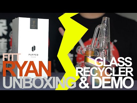 Ryan Fitt Recycler Glass Unboxing & Demo 2020 - Puffco Peak Glass Attachment - EduVape