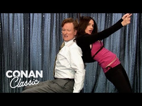 Sheila Kelley Teaches Conan How To Pole Dance - "Late Night With Conan O'Brien"