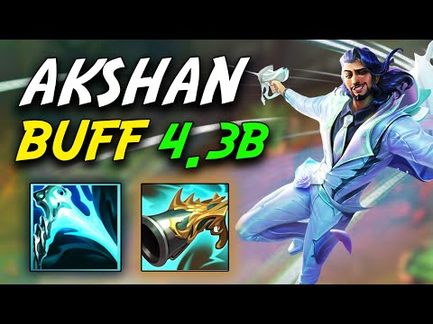 ¡¡AKSHAN BUFF 4.3B NUEVA BUILD Y RUNAS WILD RIFT!!