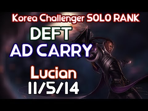 LOL DEFT - How to win a losing game Lucian