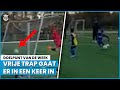 Jeugdspeler scoort op fraaie wijze van afstand