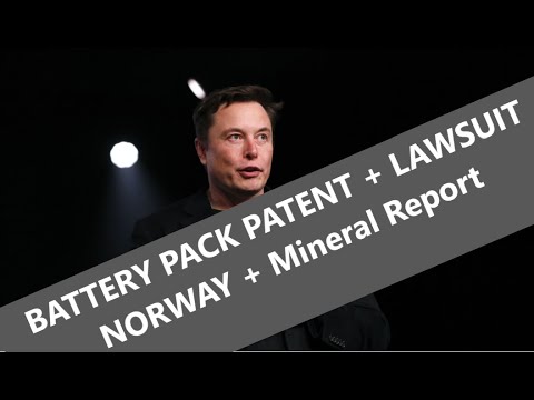 BREAKING: TESLA BATTERY PACK PATENT, Lawsuit + Mineral Report