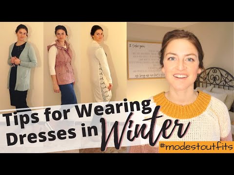 How To Wear Dresses (and Skirts) Even in Winter! | Modest Outfit Ideas for the Cold