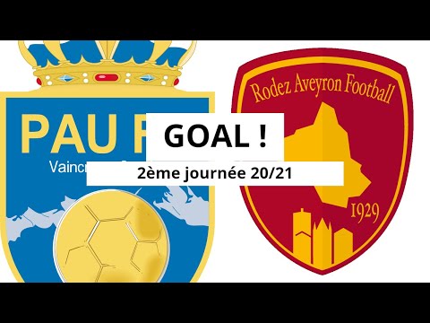 Pau FC - Rodez AF [0-(1)] GOAL 60' (Ugo Bonnet) 2ème journée 2020/21