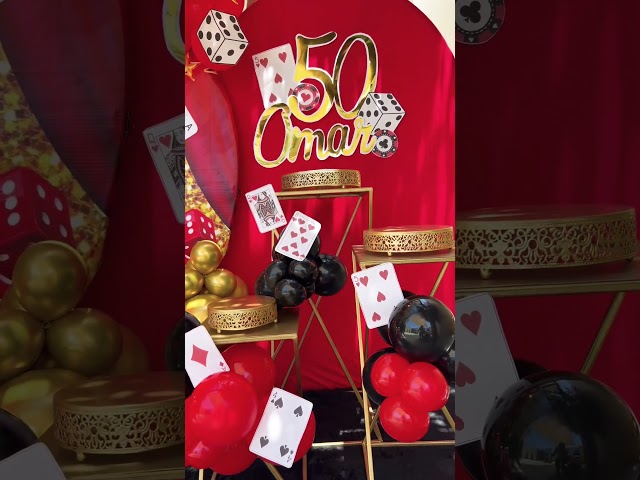 Vídeo relacionado con Decoraciones para Fiestas de Casino, 85 Pcs Casino Night Party Accesorios - Globos para Fiestas de Casino Decoracion Tartas Fondo etc Poker Decoraciones de Cumpleaños