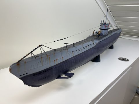 Finished Trumpeter DKM U-Boat Type VIIc U-552 1/48 Scale