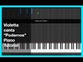 Violetta canta "Podemos" Piano Tutorial in ...