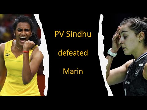 PV Sindhu defeated Carolina Marin! #pvsindhu #carolinamarin #badminton #shorts #badmintonindia