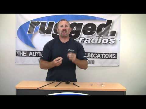 Long Range Antenna and BNC Connector for Handheld Radios by Rugged Radios