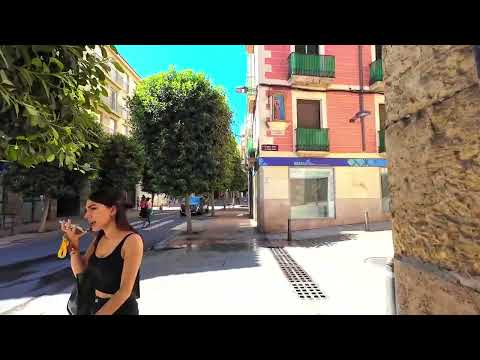 REUS SPAIN  - WALKING TOUR -  the city center REUS  4k HDR
