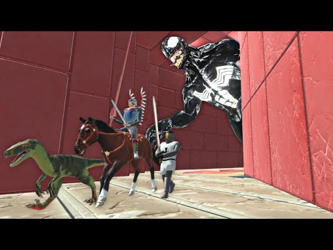 Tunnel of Death - Run Away from VENOM !! - Animal Revolt Battle Simulator