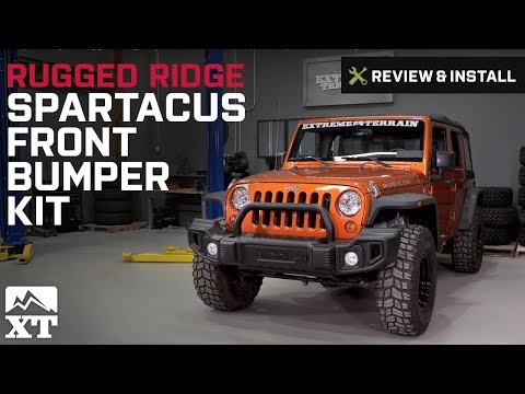Jeep Wrangler Rugged Ridge Spartacus Front Bumper Kit (2007-2017 JK) Review & Install