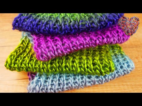 Herbst Schal Stricken | Einfache Anleitung im Rippenmuster | Rechte & Linke Maschen