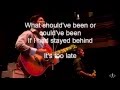 It's too late Mikey Deleasa (lyrics) 