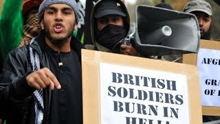 Extremist Muslim Violent Thugs Planning War and Invading London UK