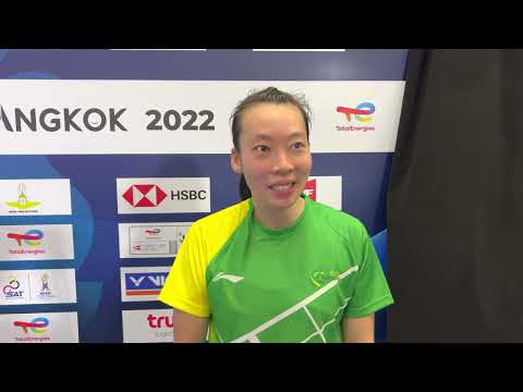 2022 Uber Cup Bangkok Thailand Game 1 v China - Wendy Chen
