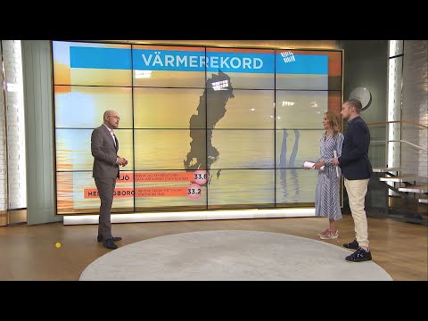 Sommarvädret: ”Här slogs det nytt värmerekord” - Nyhetsmorgon (TV4)