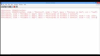 1.4.5 R1. Understanding Food - Video 4: Creating Plots in R